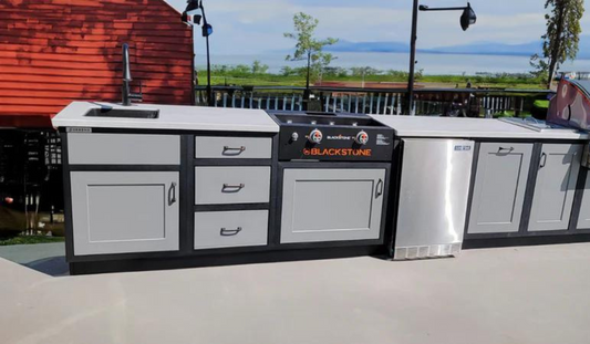 outdoor kitchen layouts