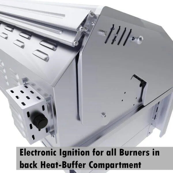 Sunstone Series 30" Gas Burner Hybrid Single Zone Charcoal & Wood Burning with Infra-Red Burner Grill (SUNCHSZ30)