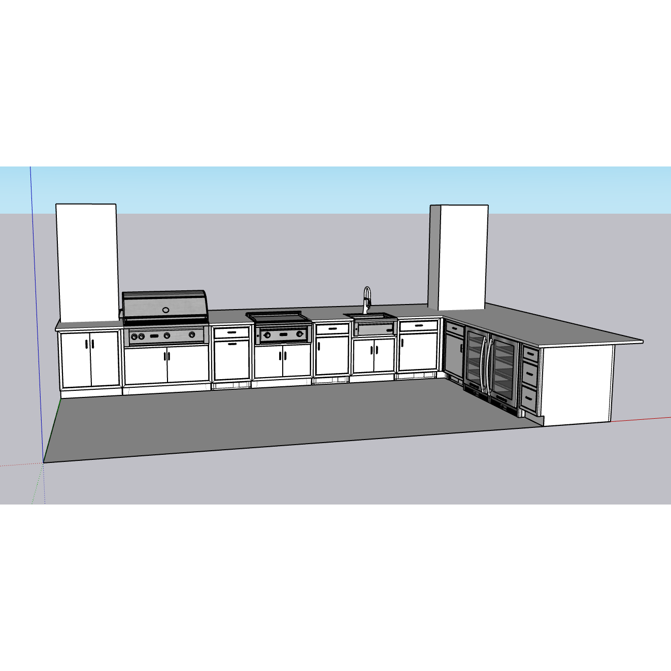 Custom Kitchen for GethTerra Outdoors (Middlebelt Project) - 50% Down