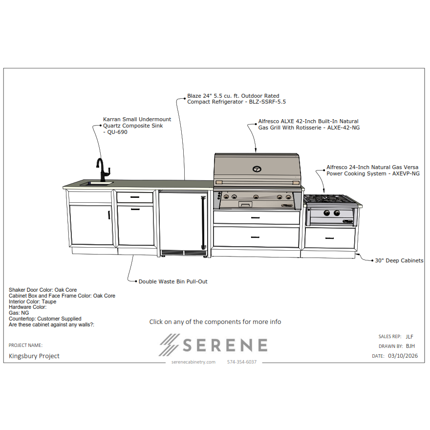 Custom Kitchen for GeoStructural Services Group (Kingsbury) - 50% Down