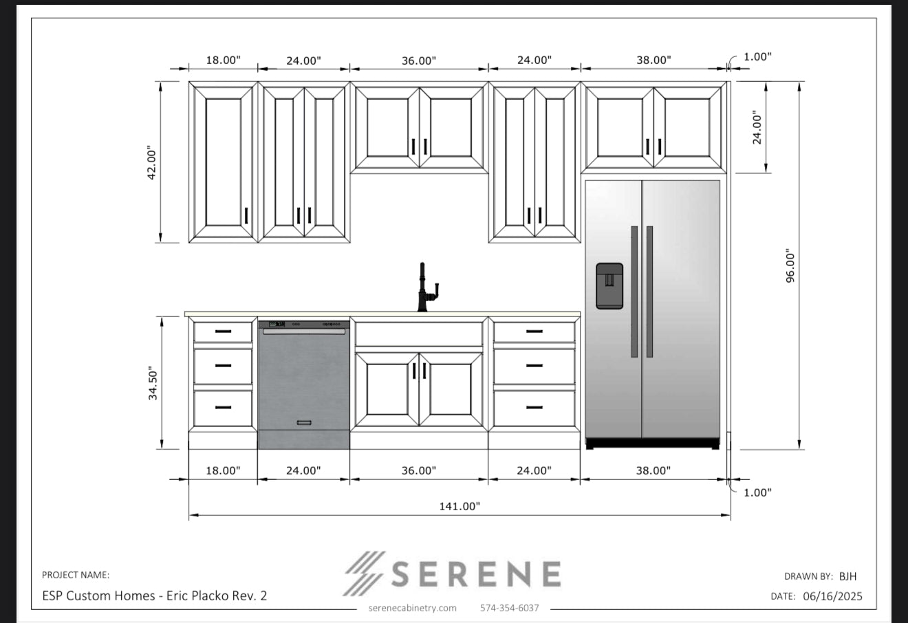 Custom Kitchen for ESP Custom Homes - 50% Down