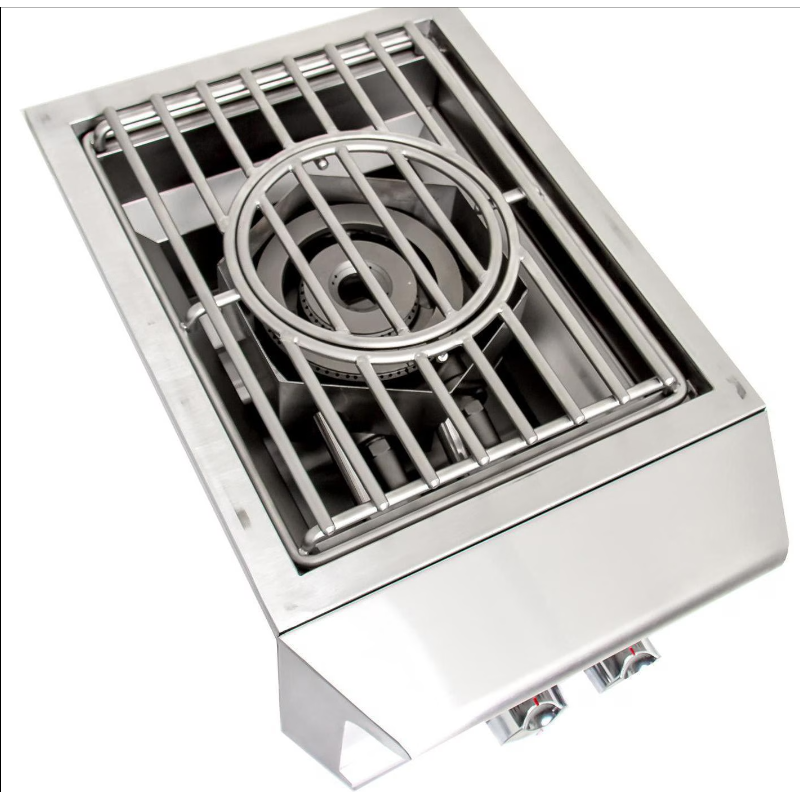 Blaze Professional LUX Built-In High Performance Power Burner with Wok Ring & SS Lid - 15.75" Wide - BLZ-PROPB (LP/NG)