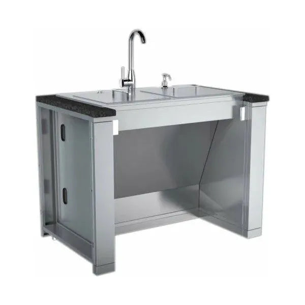 Sunstone 37" ADA Compliant Single Sink with Cover, Hot/Cold Faucet, and Soap Dispenser (ADASK37)