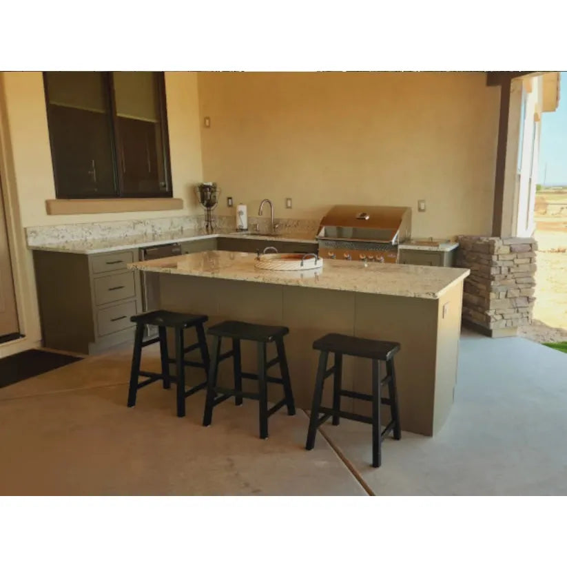 Lorri - L Shape Kitchen and Island 126" x 90"