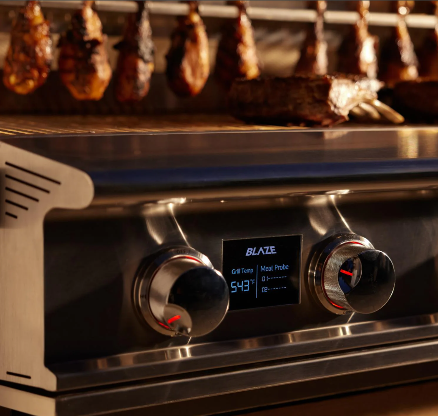 Blaze LTE PRO 40-Inch 5-Burner Built-in Grill w/ Digital Temperature Screen & Rear Infrared Burner (BLZ-5LTEPRO-LP / BLZ-5LTEPRO-NG)