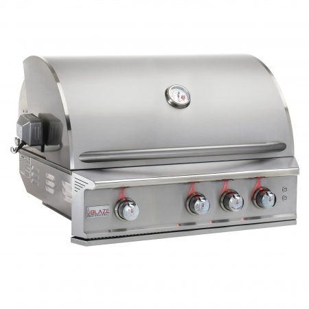 Blaze Professional LUX 34" Wide 3 Burner Built-in Gas Grill with Rear Infrared Burner - BLZ-3PRO (LP/NG)
