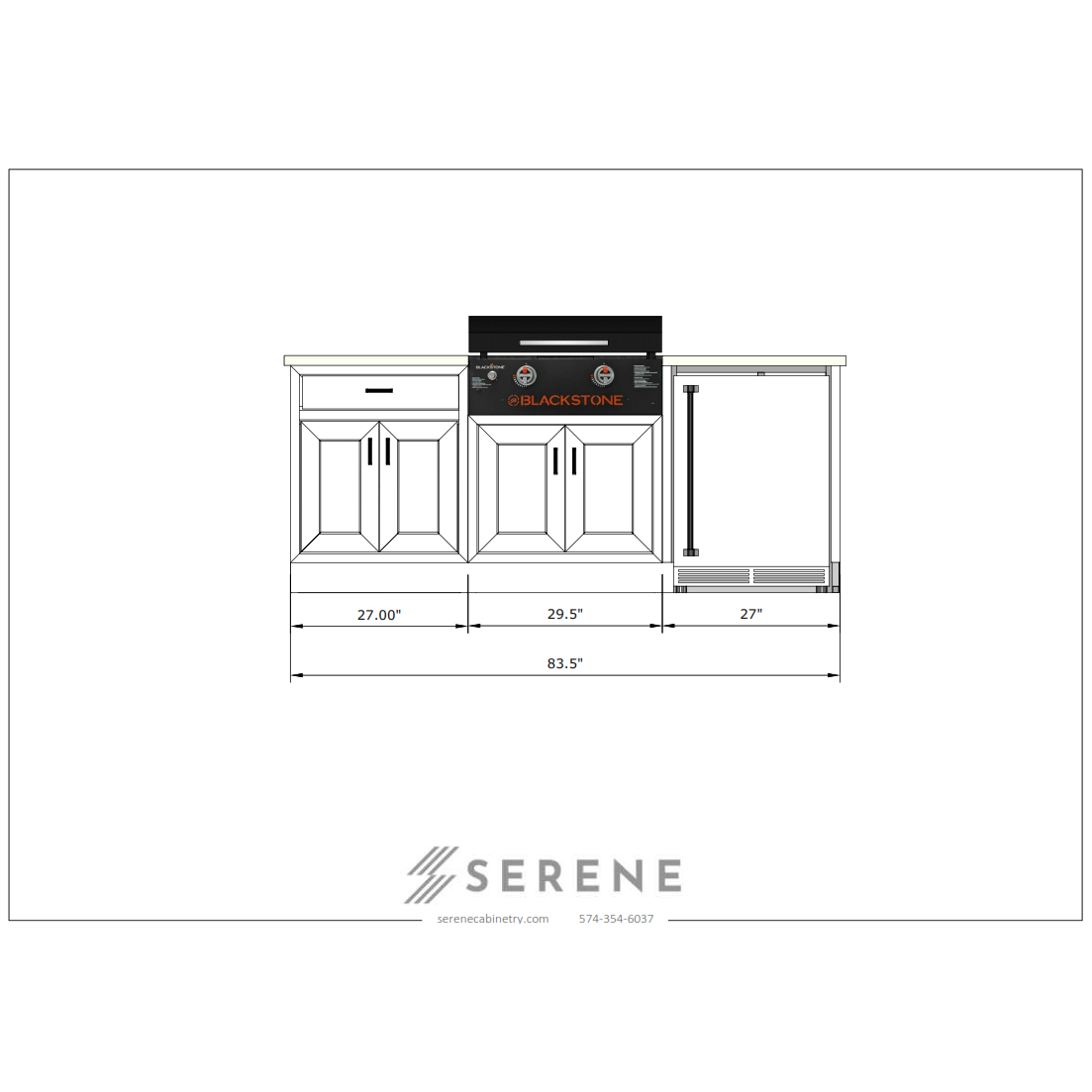 Michele - Linear Kitchen 83.5"