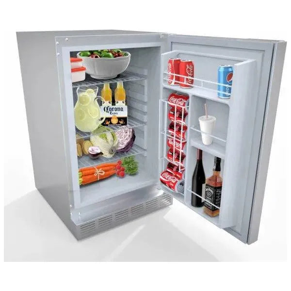 21″ Sunstone 304 Stainless Steel Outdoor Rated Refrigerator – SAPFR21PRO