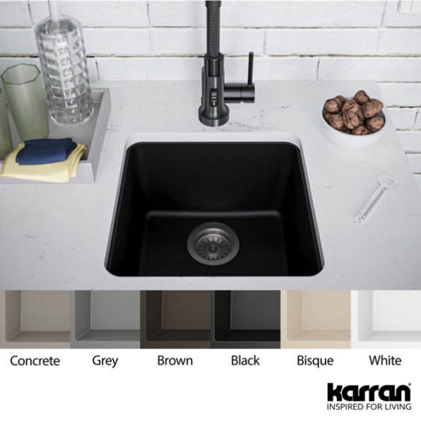 Karran Small Undermount Quartz Composite Sink - QU-690