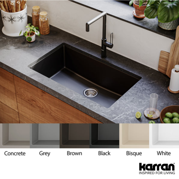 Karran Large Undermount Quartz Composite Sink - QU-812