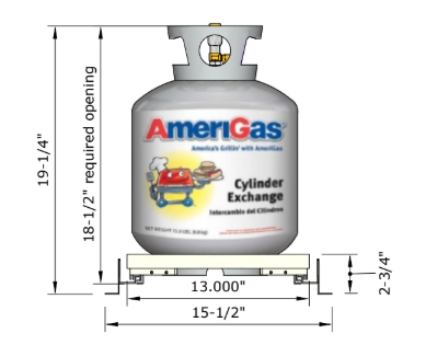 Pull Out Propane Tank