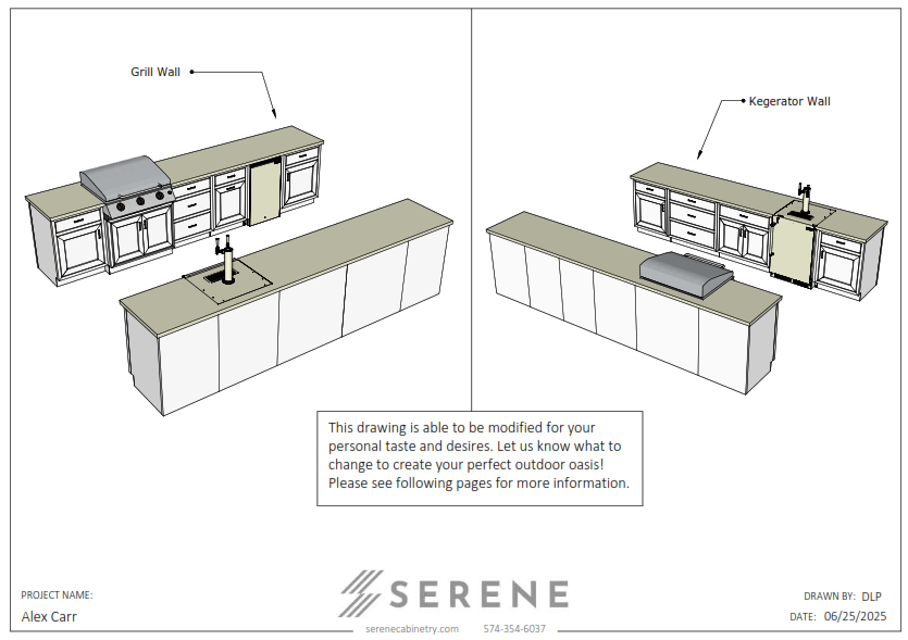 Custom Kitchen for Alex Carr - 50% Down
