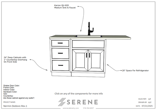 Custom Cabinets for Nermin Dedovic