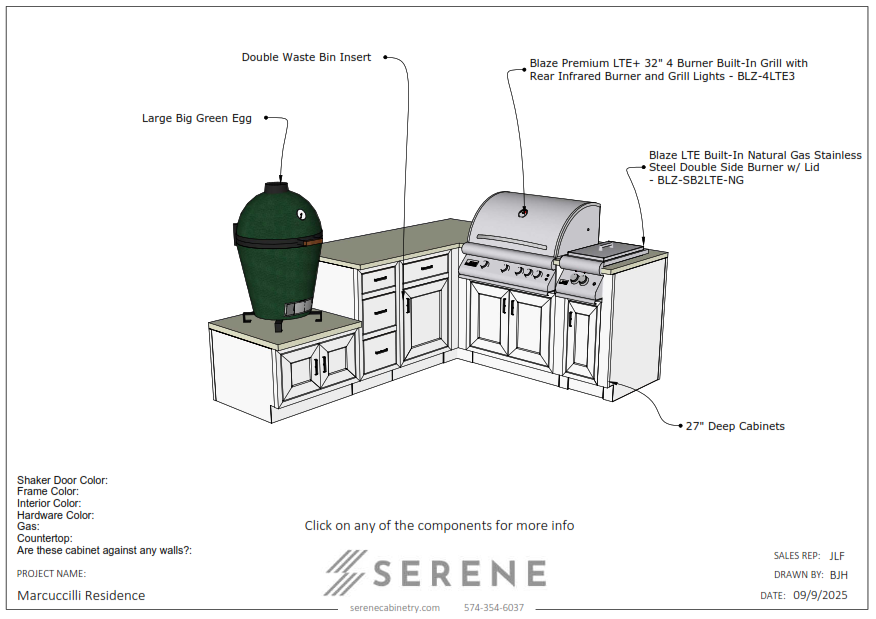Custom Kitchen for Milestone Construction (Marcuccilli Residence) - 50% Down