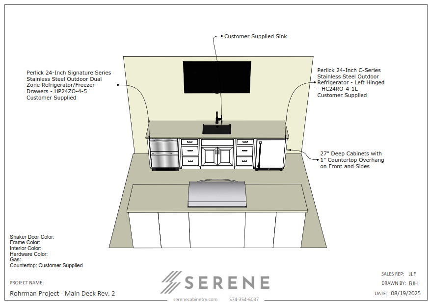 Custom Kitchen for Michele Koken (Rohrman Project) - 50% Down