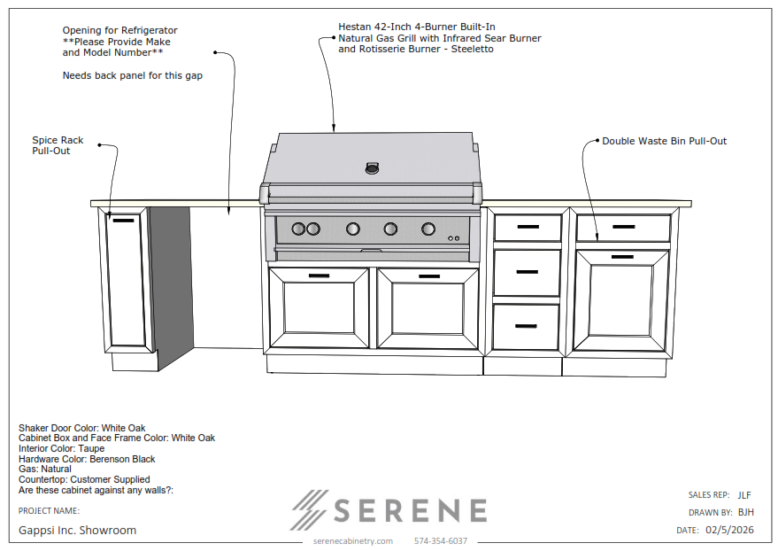 Custom Kitchen for Gappsi (Showroom) - 50% Down