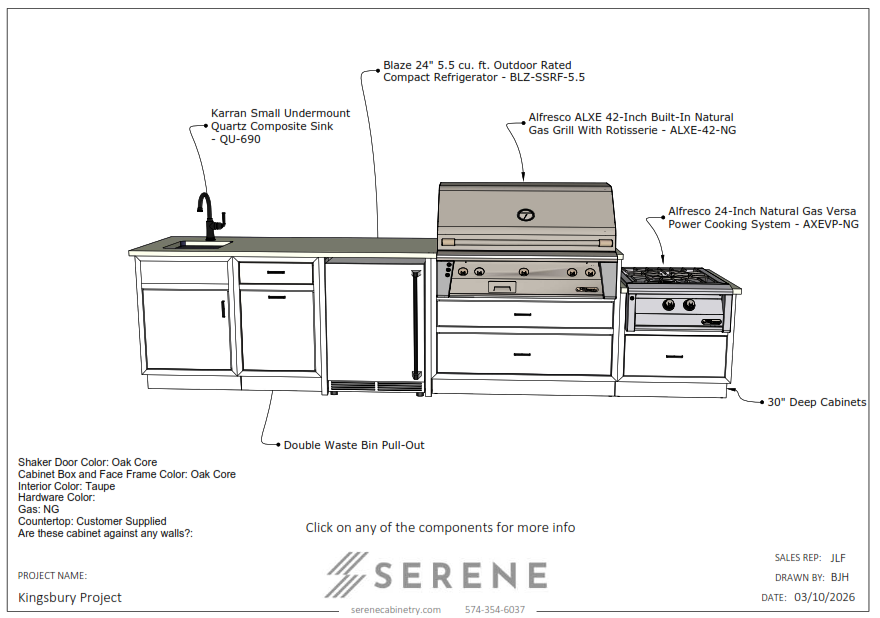 Custom Kitchen for GeoStructural Services Group (Kingsbury) - 50% Down