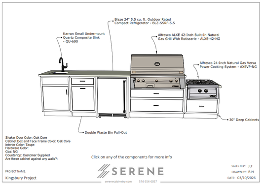 Custom Kitchen for GeoStructural Services Group (Kingsbury) - 50% Down