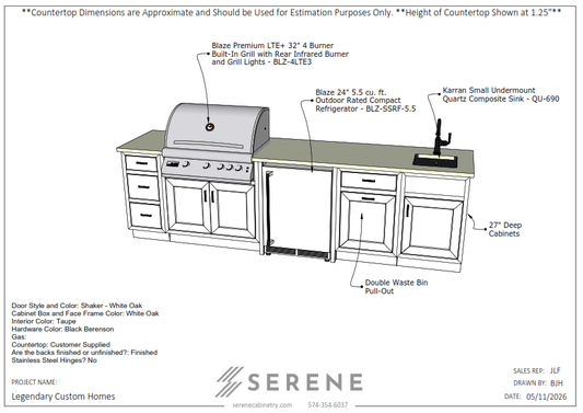 Custom Kitchen for Legendary Custom Homes - 50% Down
