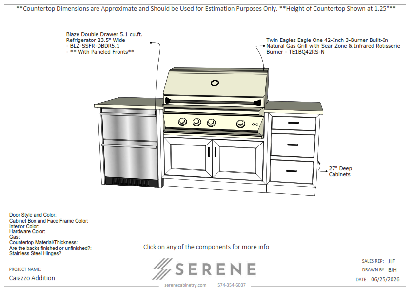 Custom Kitchen for Trim Art (Caiazzo Addition) - 50% Down
