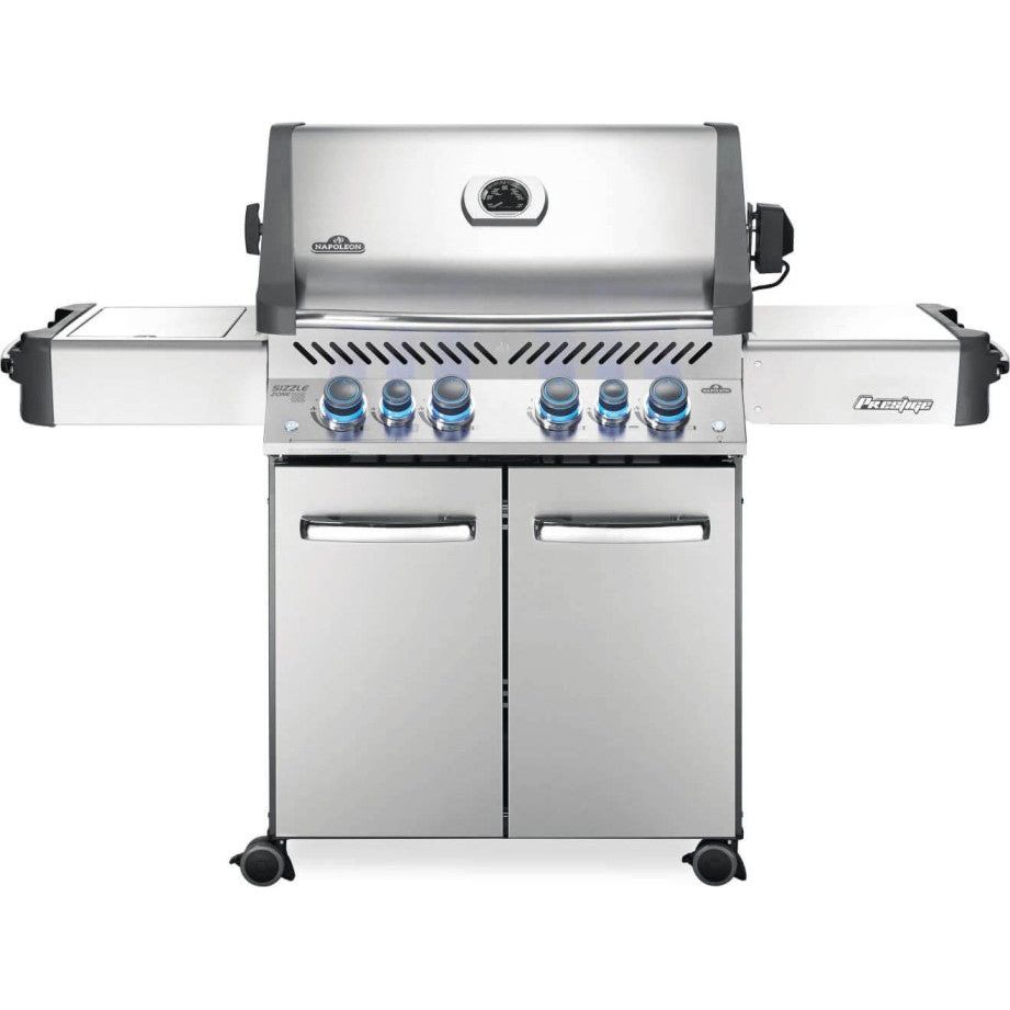 Napoleon Prestige 500 Stand Alone Gas Grill with Infrared Side and Rear Burners in Stainless Steel - P500RSIBPSS / P500RSIBNSS