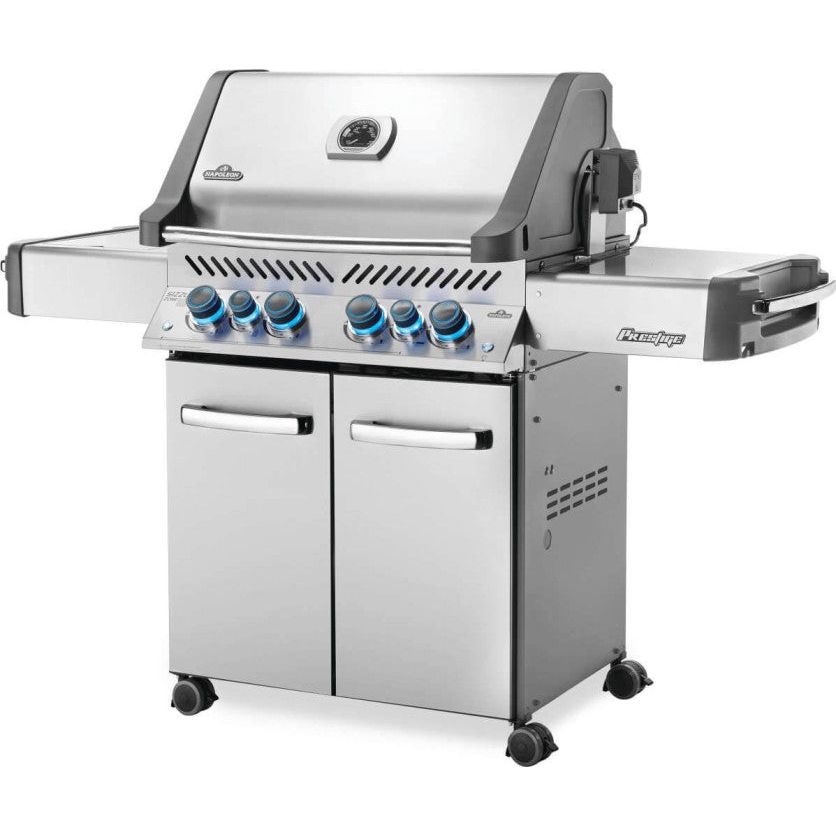 Napoleon Prestige 500 Stand Alone Gas Grill with Infrared Side and Rear Burners in Stainless Steel - P500RSIBPSS / P500RSIBNSS