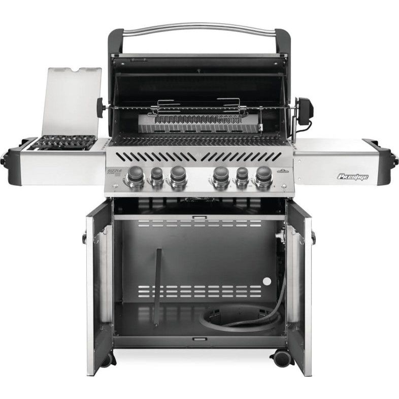 Napoleon Prestige 500 Stand Alone Gas Grill with Infrared Side and Rear Burners in Stainless Steel - P500RSIBPSS / P500RSIBNSS