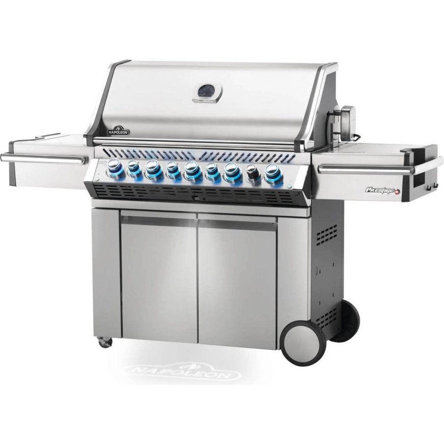 Napoleon Prestige PRO 665 Stand Alone Gas Grill with Rear and Side Infrared Burners in Stainless Steel - PRO665RSIBPSS-3 / PRO665RSIBNSS-3