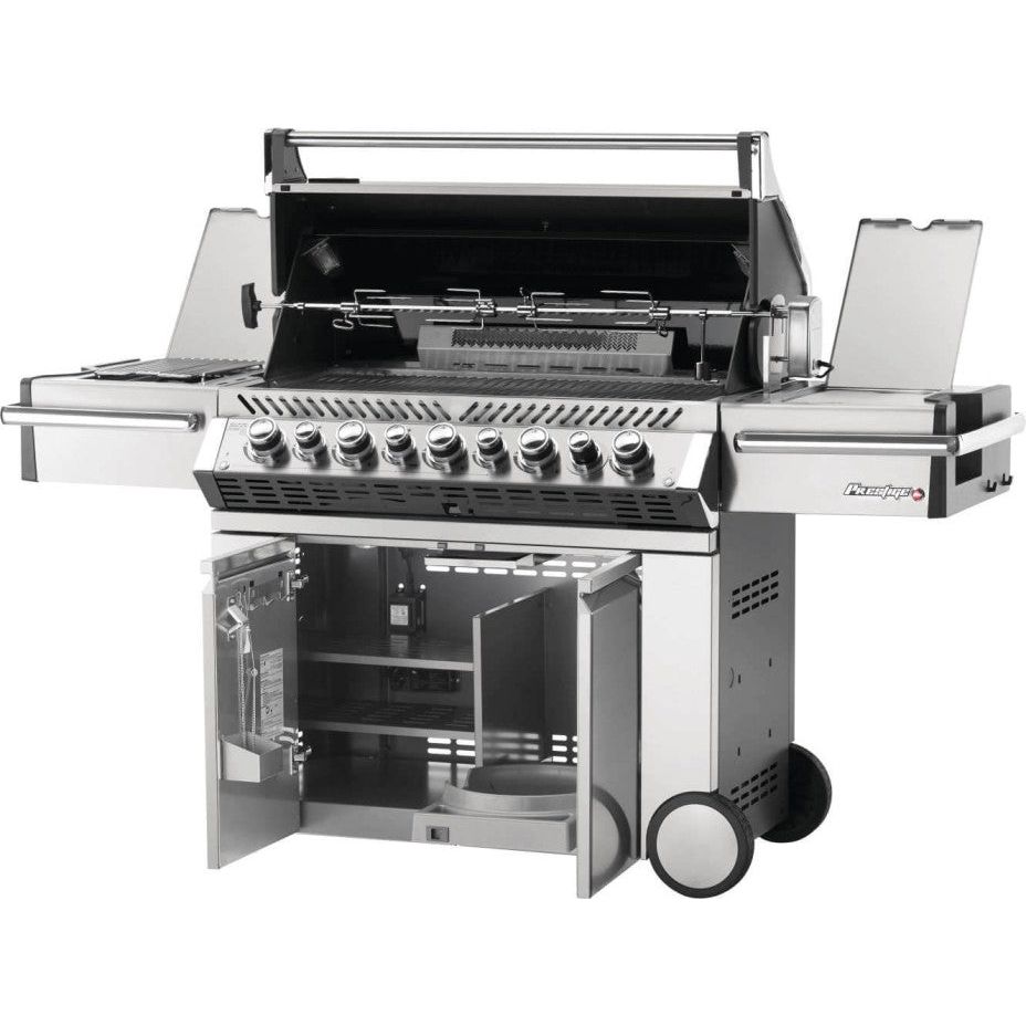 Napoleon Prestige PRO 665 Stand Alone Gas Grill with Rear and Side Infrared Burners in Stainless Steel - PRO665RSIBPSS-3 / PRO665RSIBNSS-3