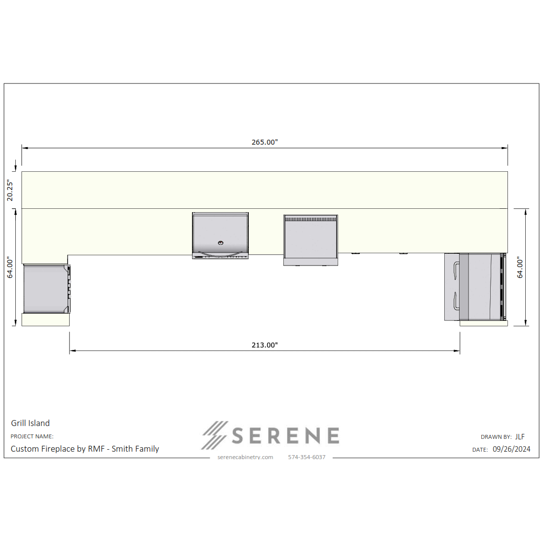 Custom Kitchen for Custom Fireplace by RMF - 25% Down