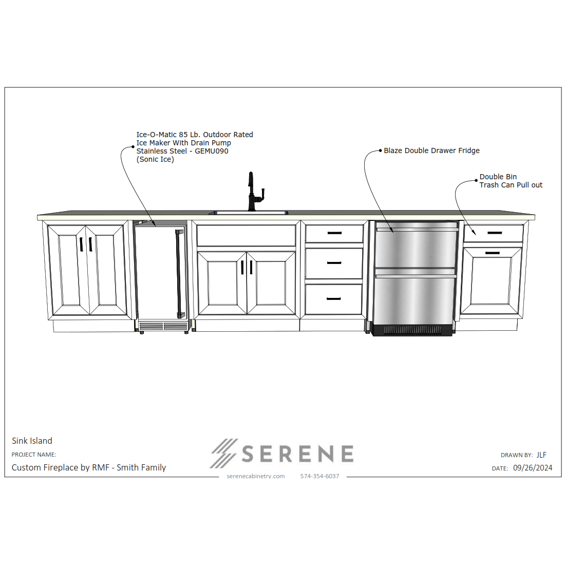 Custom Kitchen for Custom Fireplace by RMF - 25% Down