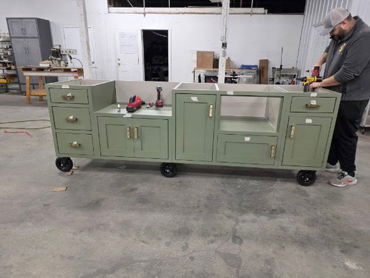 Custom Cabinets for Brad Priddy (show cart) - Final Payment