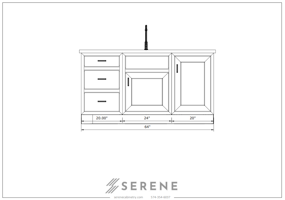 John - Linear Kitchen 64"