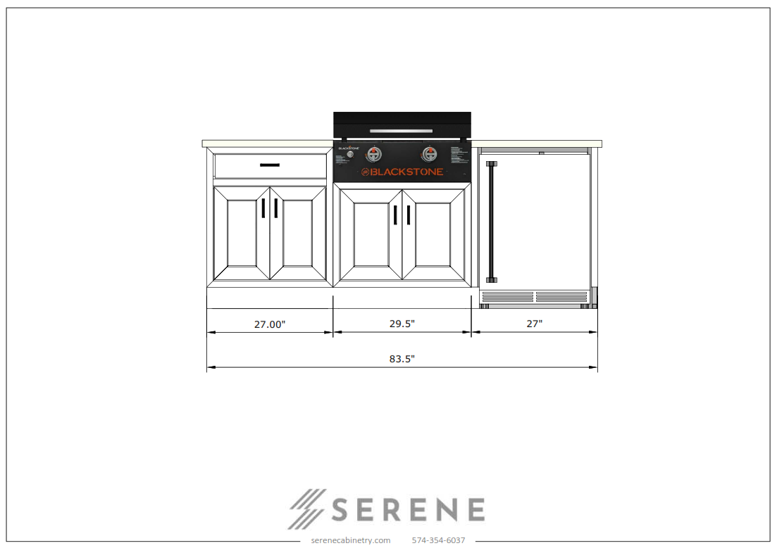 Michele - Linear Kitchen 83.5"