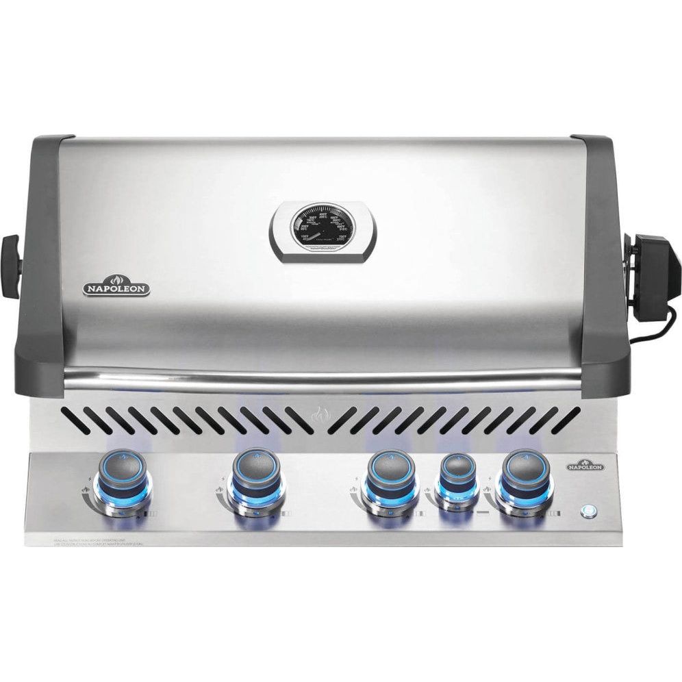 Napoleon Prestige 500 - 32.5" Built-In Gas Grill with Infrared Rear Burner in Stainless Steel - BIP500RBPSS-3 / BIP500RBNSS-3