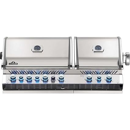 Napoleon Prestige PRO 825 - 56" Built-In Gas Grill with Infrared Rear Burner in Stainless Steel